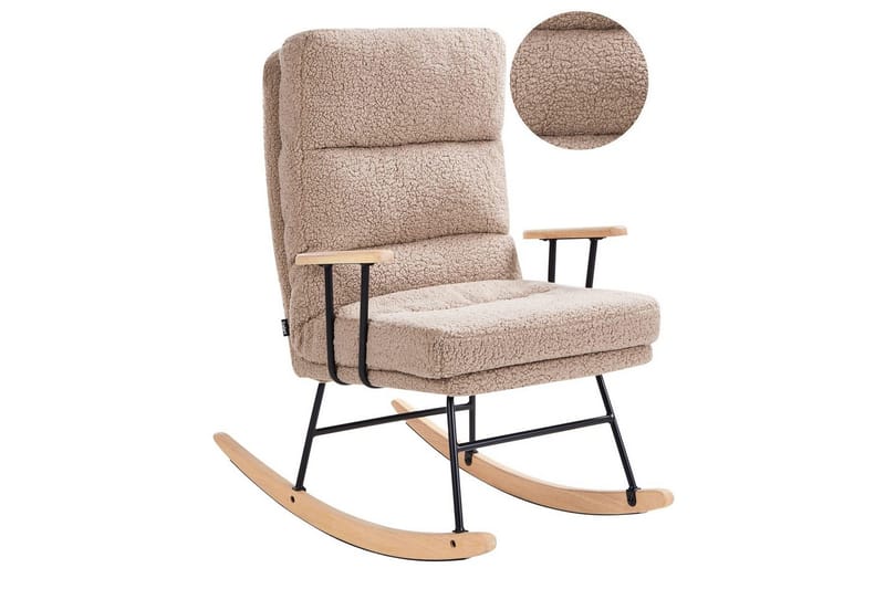 Gungstol Eskelin - Beige, svart, brun - Möbler - Stolar & fåtöljer - Fåtölj