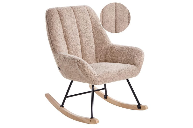 Gungstol Kinno - Beige, svart, brun - Möbler - Stolar & fåtöljer - Fåtölj
