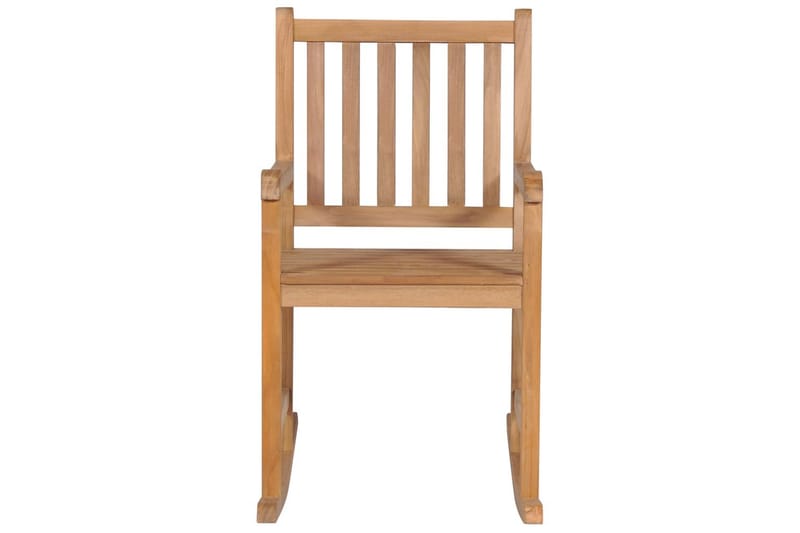 Gungstol med svart dyna massiv teak - Svart - Möbler - Stolar & fåtöljer - Gungstol