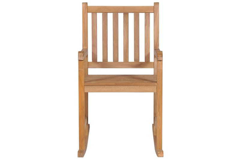 Gungstol med svart dyna massiv teak - Svart - Möbler - Stolar & fåtöljer - Gungstol