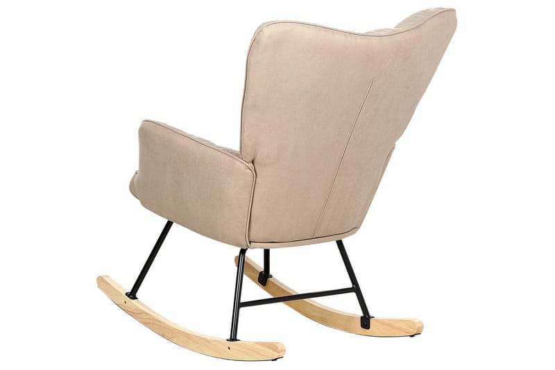 Gungstol Oulu - Beige, svart, ljust trä - Möbler - Stolar & fåtöljer - Fåtölj