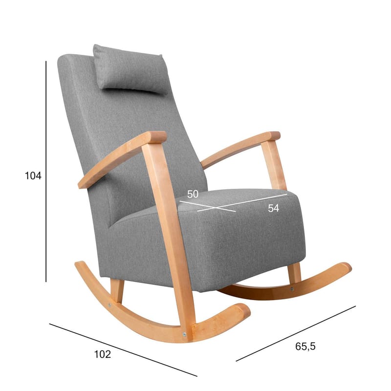 Gungstol Venla - Grå - Möbler - Stolar & fåtöljer - Gungstol