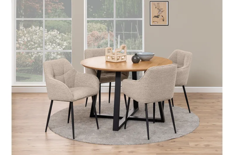 Harford Karmstol - Beige - Möbler - Stolar & fåtöljer - Matstol & köksstol