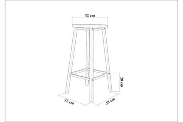 Heran Barstol 62 cm - Svart - Möbler - Stolar & fåtöljer - Barstol & barpall