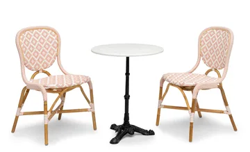 Hillerstorp Holmenäs Cafestol 2-pack - Rosa - Möbler - Stolar & fåtöljer - Matstol & köksstol