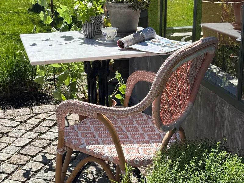 Hillerstorp Holmenäs Cafestol 2-pack - Rosa - Möbler - Stolar & fåtöljer - Karmstol