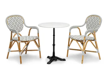 Hillerstorp Holmenäs Cafestol 2-pack - Grå - Möbler - Stolar & fåtöljer - Karmstol