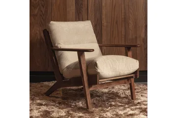 Houston Fåtölj i Bouclé med Armstöd - Sandbeige - Möbler - Stolar & fåtöljer - Fåtölj