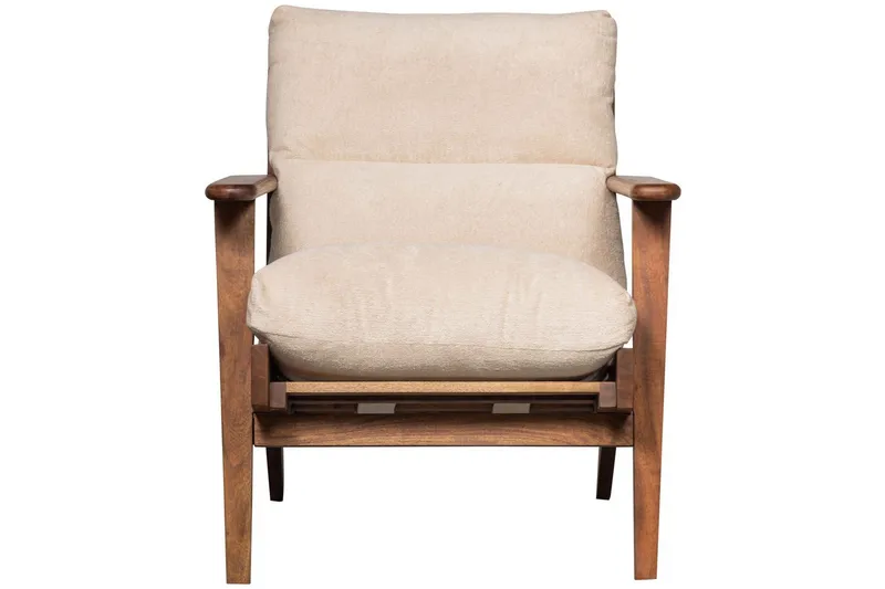 Houston Fåtölj i Bouclé med Armstöd - Sandbeige - Möbler - Stolar & fåtöljer - Fåtölj