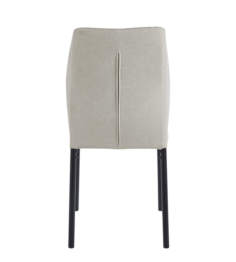 Inez matstol i beige tyg med svarta ben - Beige - Möbler - Stolar & fåtöljer - Matstol & köksstol