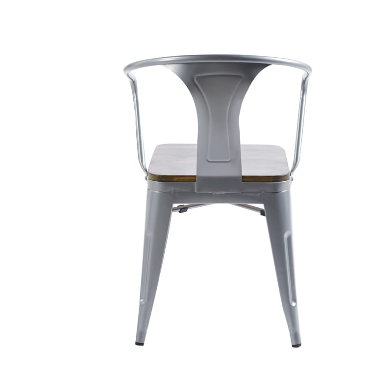 Iris karmstol i metall med träsits - Möbler - Stolar & fåtöljer - Matstol & köksstol