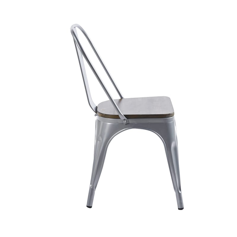 Iris matstol i metall med träsits - Möbler - Stolar & fåtöljer - Matstol & köksstol