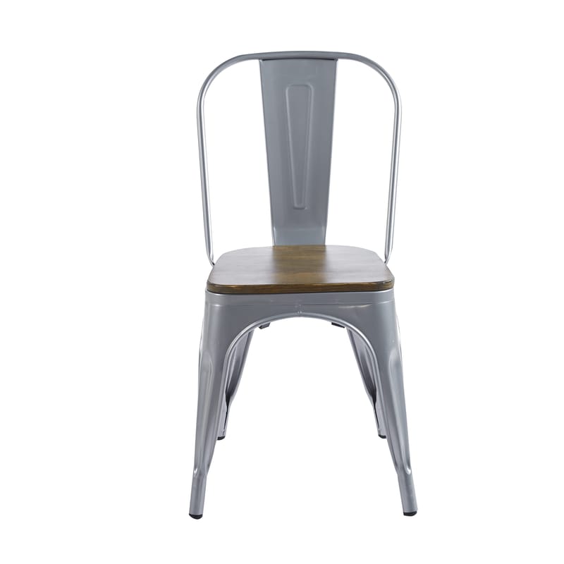 Iris matstol i metall med träsits - Möbler - Stolar & fåtöljer - Matstol & köksstol