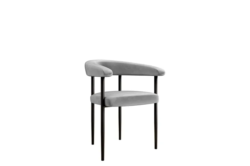 Jacklyn Karmstol, Ljusgrå/Svart