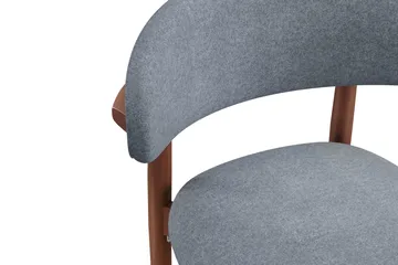 Jaiveer Matstol & Köksstol i Tyg med Träben - Grå - Möbler - Stolar & fåtöljer - Matstol & köksstol