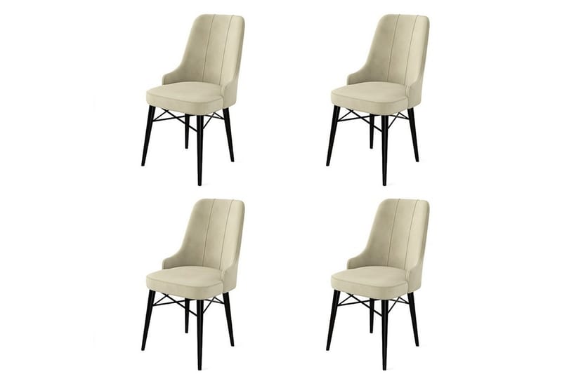 Jandela Matstol - Beige/Svart - Möbler - Stolar & fåtöljer - Matstol & köksstol