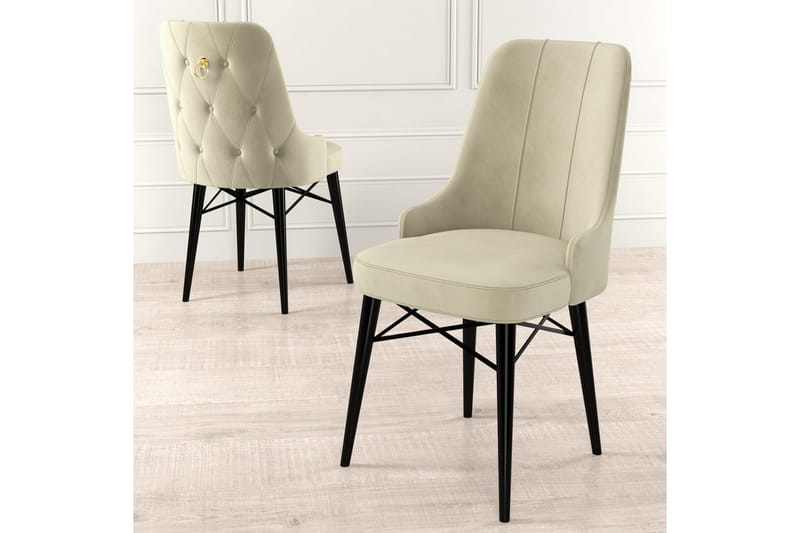 Jandela Matstol - Beige/Svart - Möbler - Stolar & fåtöljer - Matstol & köksstol