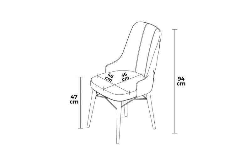 Jandela Matstol - Cremevit/Vit - Möbler - Stolar & fåtöljer - Matstol & köksstol