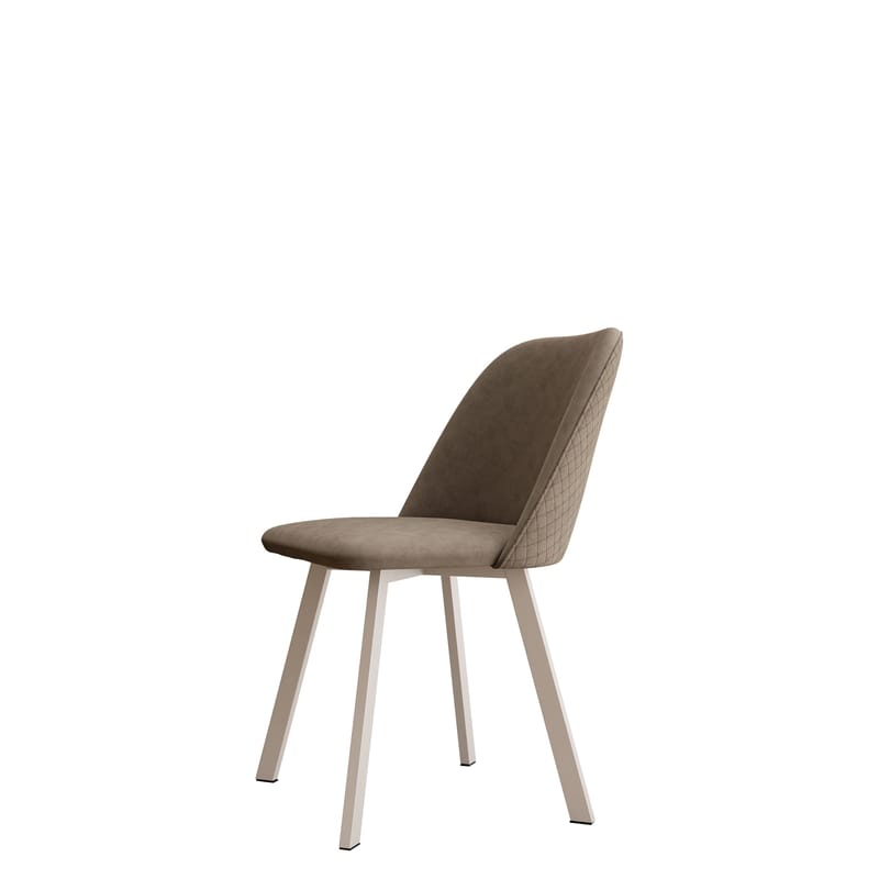 Jarlen Matstol kviltad, taupe och beige