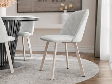 Jarlen Matstol - ljusgrå och beige - Möbler - Stolar & fåtöljer - Matstol & köksstol
