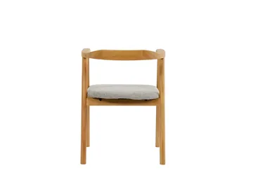 Jolie Matstol i trä med tygsits - Ek/Beige - Möbler - Stolar & fåtöljer - Matstol & köksstol