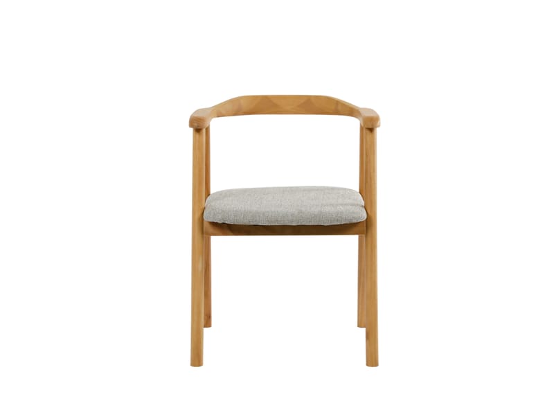 Jolie Matstol i trä med tygsits - Ek/Beige - Möbler - Stolar & fåtöljer - Matstol & köksstol