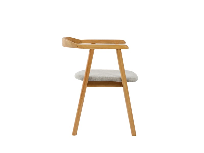 Jolie Matstol i trä med tygsits - Ek/Beige - Möbler - Stolar & fåtöljer - Matstol & köksstol