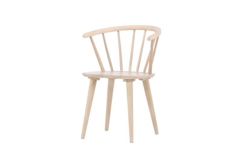 Bobby Karmstol med Armstöd - Vitlaserad / Gummiträ - Möbler - Stolar & fåtöljer - Karmstol