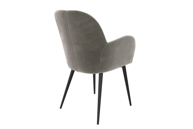 Fitz Karmstol Grå/Sammet - Dorel Home - Möbler - Stolar & fåtöljer - Karmstol