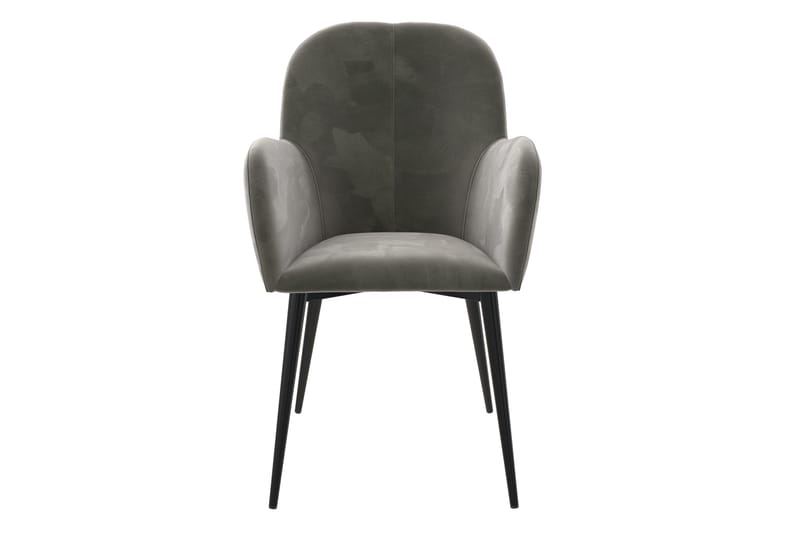 Fitz Karmstol Grå/Sammet - Dorel Home - Möbler - Stolar & fåtöljer - Karmstol