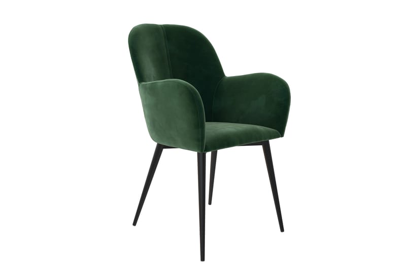 Fitz Karmstol Grön/Sammet - Dorel Home - Möbler - Stolar & fåtöljer - Karmstol