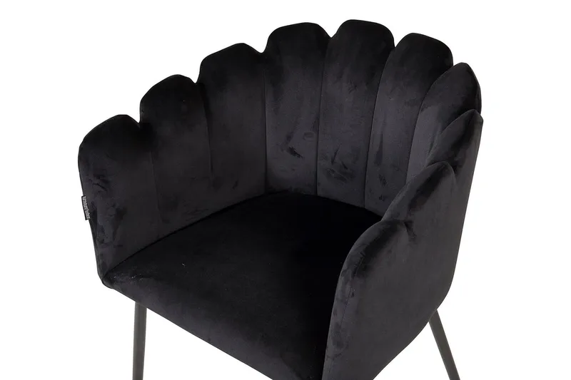 Limhamn Karmstol Sammet - Svart - Möbler - Stolar & fåtöljer - Karmstol