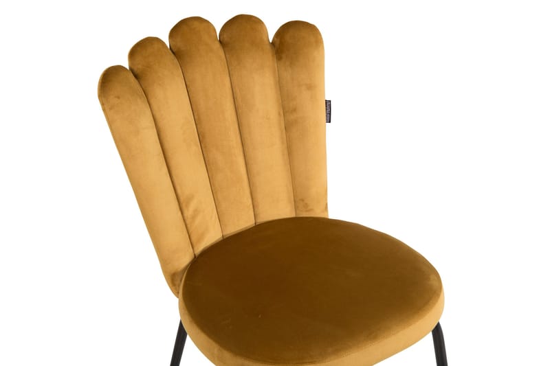 Limhamn Stol Sammet - Gul - Möbler - Stolar & fåtöljer - Matstol & köksstol