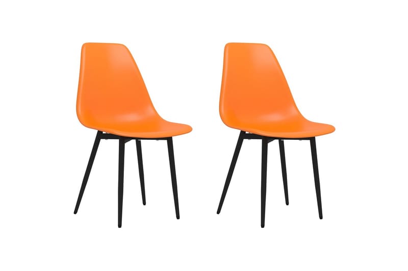 Matstolar 2 st orange PP - Orange - Möbler - Stolar & fåtöljer - Karmstol