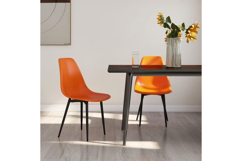 Matstolar 2 st orange PP - Orange - Möbler - Stolar & fåtöljer - Karmstol