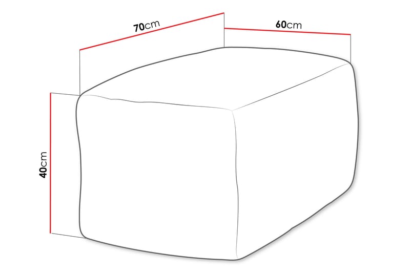 Katheryn Sittsäck 60 cm - Rosa - Möbler - Stolar & fåtöljer - Sittsäck & sackosäck