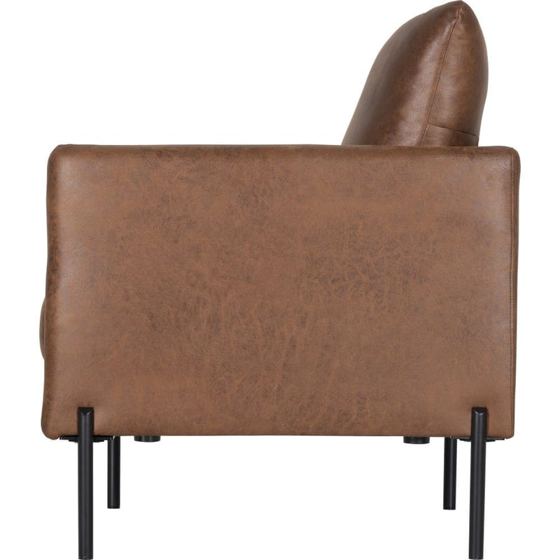 Kingsley fåtölj - Brunt ecoläder - cognac - Möbler - Stolar & fåtöljer - Fåtölj