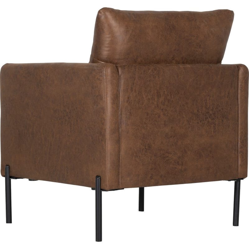 Kingsley fåtölj - Brunt ecoläder - cognac - Möbler - Stolar & fåtöljer - Fåtölj
