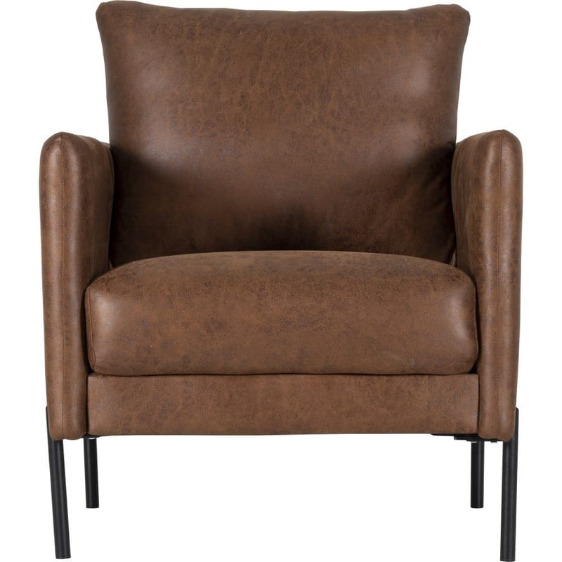 Kingsley fåtölj - Brunt ecoläder - cognac - Möbler - Stolar & fåtöljer - Fåtölj