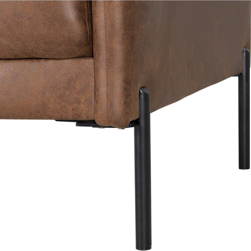 Kingsley fåtölj - Brunt ecoläder - cognac - Möbler - Stolar & fåtöljer - Fåtölj