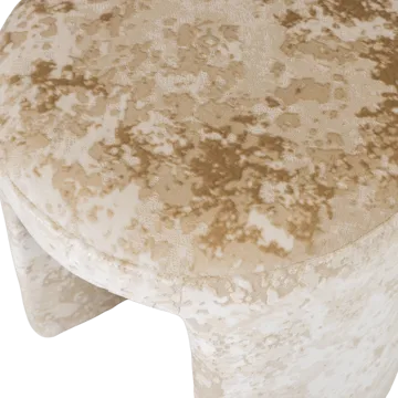 Klädd Pall Charlie 45 cm Rund - Beige - Möbler - Stolar & fåtöljer - Pall & puff