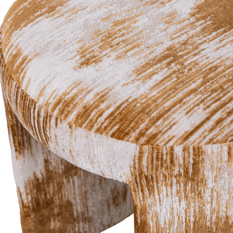 Klädd Pall Charlie 45 cm Rund - Karamell - Möbler - Stolar & fåtöljer - Pall & puff