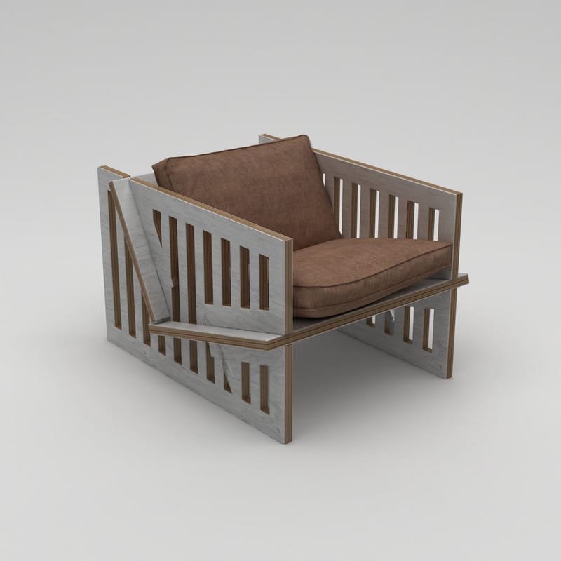 Kollumber Öronlappsfåtölj - Naturträ - Möbler - Stolar & fåtöljer - Fåtölj