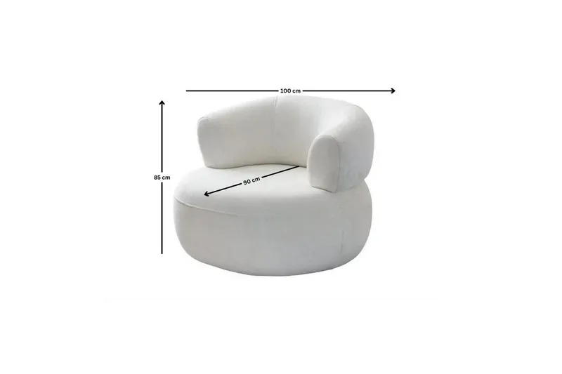 Kollumber Fåtölj - Vit - Möbler - Stolar & fåtöljer - Fåtölj