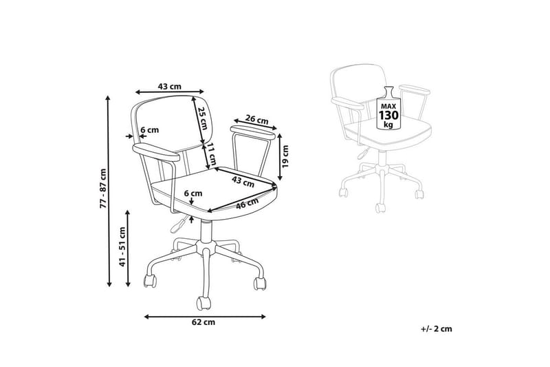 Kontorsstol Algerita Grön - Grön - Möbler - Stolar & fåtöljer - Kontorsstol & skrivbordsstol