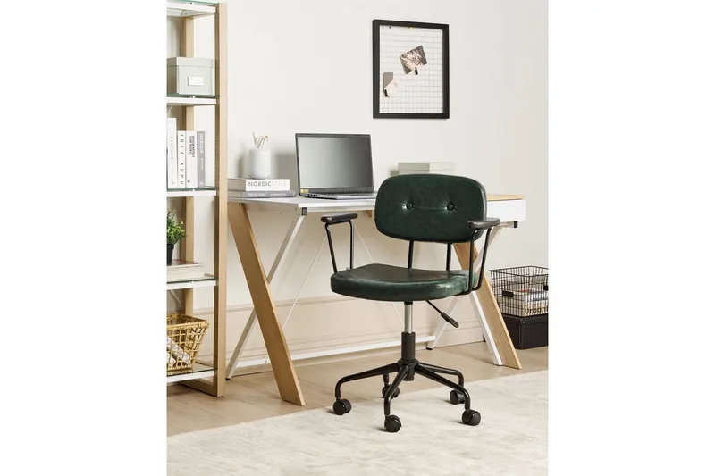 Kontorsstol Algerita Grön - Grön - Möbler - Stolar & fåtöljer - Kontorsstol & skrivbordsstol