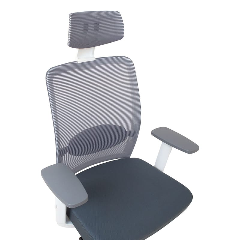 Kontorsstol Anggun - Grå med vit stomme - Möbler - Stolar & fåtöljer - Kontorsstol & skrivbordsstol