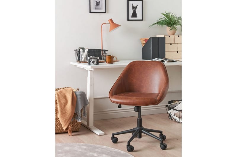 Kontorsstol Bardsdale Brun/Svart - Brun/Svart - Möbler - Stolar & fåtöljer - Kontorsstol & skrivbordsstol