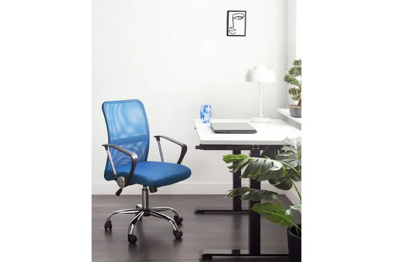 Kontorsstol Best Blå/Silver/Blå - Blå/Silver/Blå - Möbler - Stolar & fåtöljer - Kontorsstol & skrivbordsstol