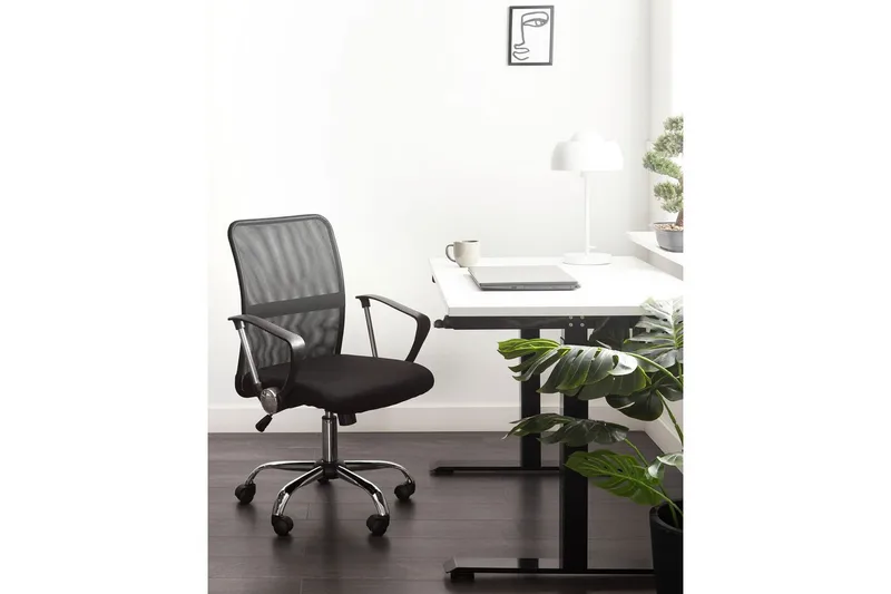 Kontorsstol Best Svart/Silver - Svart/Silver - Möbler - Stolar & fåtöljer - Kontorsstol & skrivbordsstol